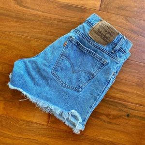 Levi’s VTG 910 Blank Orange Tab Shorts 13